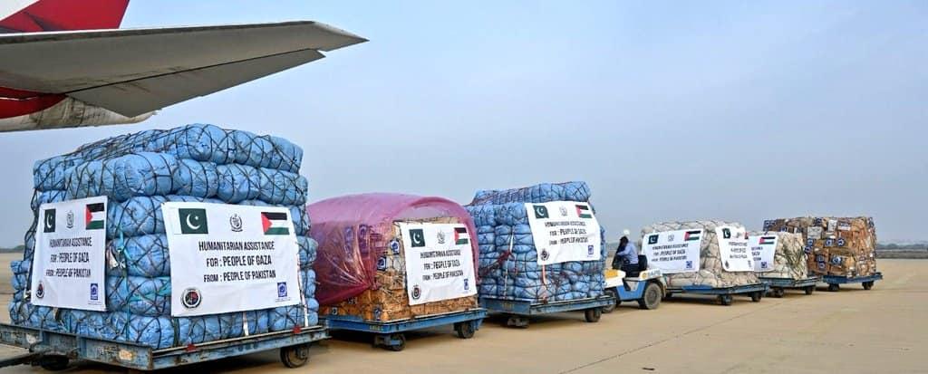 NDMA Dispatches Sixth Tranche of Humanitarian Assistance for Palestine